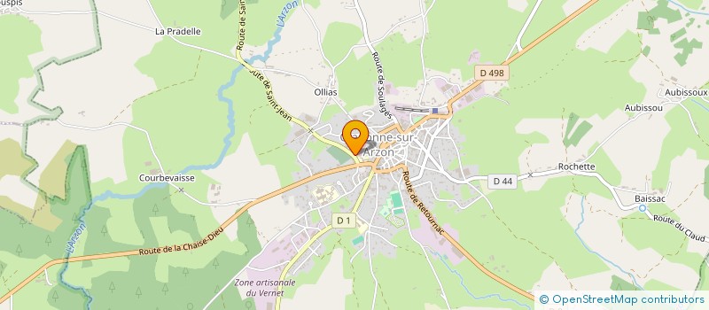 localisation de l'entreprise MADAME ANNE ALIROL à CRAPONNE-SUR-ARZON