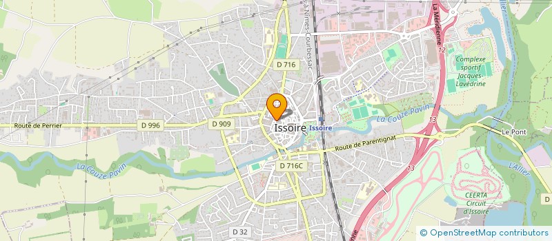 localisation de l'entreprise MADAME ANNE AMATO  ISSOIRE