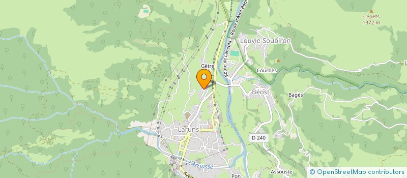 localisation de l'entreprise MADAME ANNE AMBIELLE  LARUNS