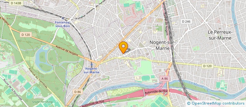 localisation de l'entreprise MADAME ANNE ANURADHA DELACOUR à NOGENT-SUR-MARNE
