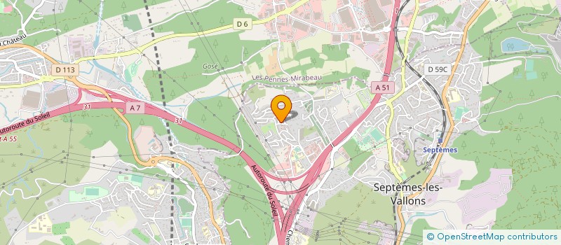 localisation de l'entreprise MADAME ANNE APICELLA à SEPTEMES LES VALLONS