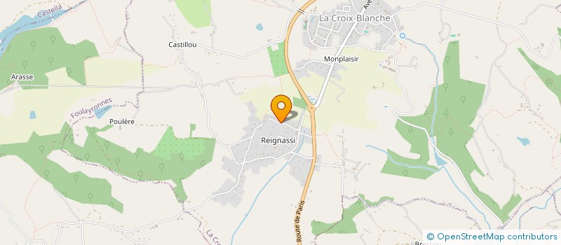 localisation de l'entreprise MADAME ANNE ARBO  LA CROIX-BLANCHE