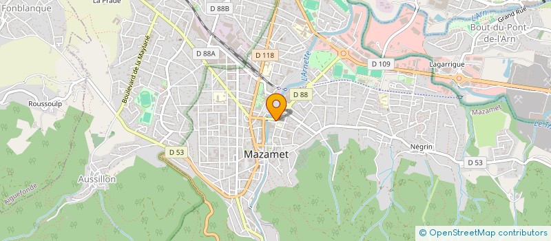 localisation de l'entreprise MADAME ANNE ARNAUD à MAZAMET