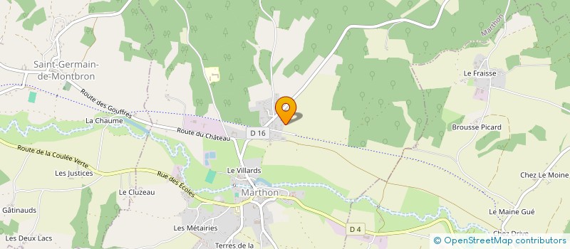 localisation de l'entreprise MADAME ANNE ARNAUDET à MARTHON