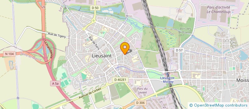 localisation de l'entreprise MADAME ANNE-ASTRID BELLET  LIEUSAINT