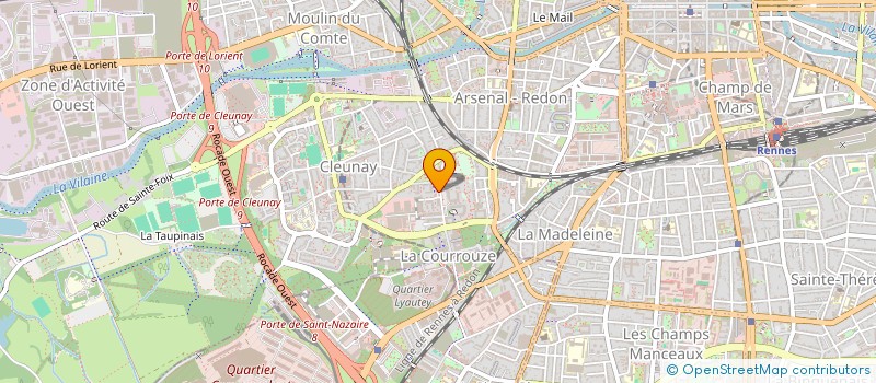 localisation de l'entreprise MADAME ANNE AUBREE à RENNES