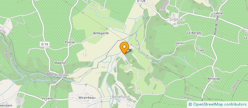 localisation de l'entreprise MADAME ANNE AUDINET  BELLEFOND