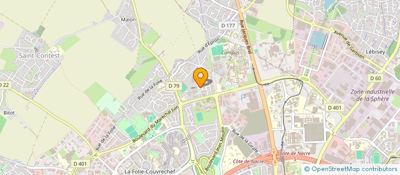 localisation de l'entreprise MADAME ANNE AUDRAIN à CAEN