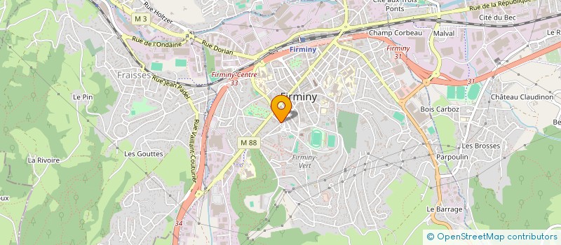 localisation de l'entreprise MADAME ANNE AURELLE  FIRMINY