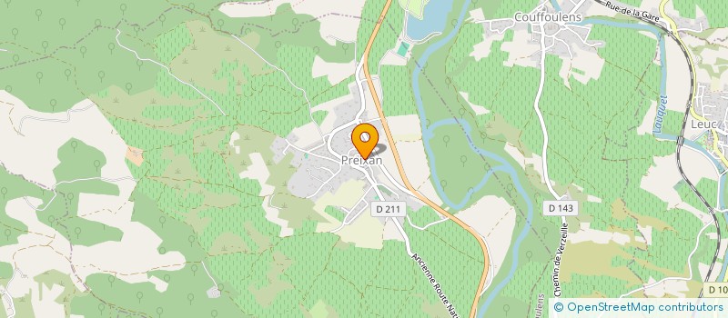 localisation de l'entreprise MADAME ANNE-AYMONE MATUSZEWSKI  PREIXAN