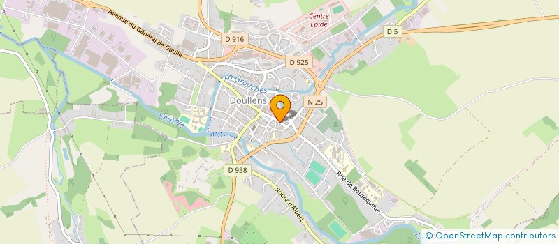 localisation de l'entreprise MADAME ANNE-AYMONE SCALA  DOULLENS