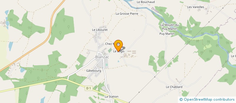 localisation de l'entreprise MADAME ANNE BABAUD DE MONVALLIER  BLANZAC