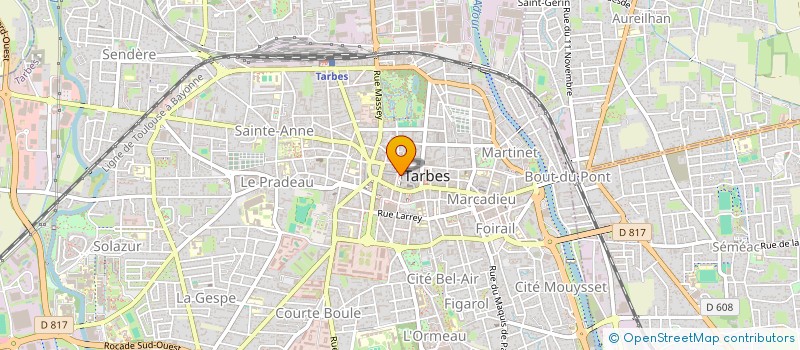 localisation de l'entreprise MADAME ANNE BACARAT  TARBES