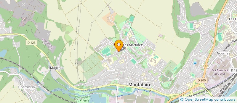 localisation de l'entreprise MADAME ANNE BACCHI  MONTATAIRE