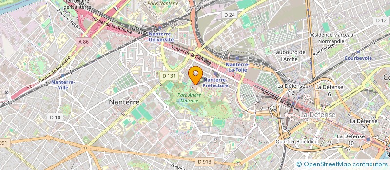 localisation de l'entreprise MADAME ANNE BACUS à NANTERRE
