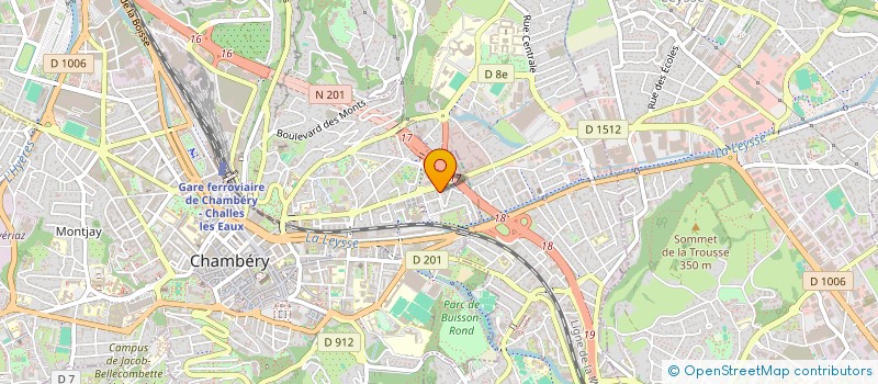 localisation de l'entreprise MADAME ANNE BADIN  CHAMBERY