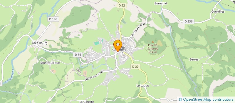 localisation de l'entreprise MADAME ANNE BAFOUR à SAIGNES