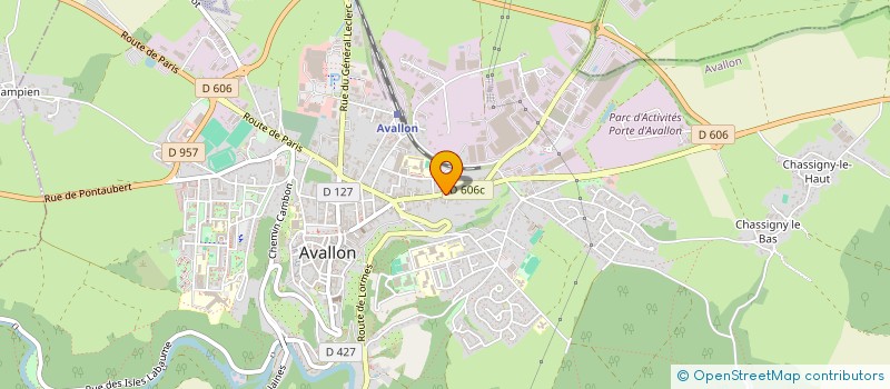 localisation de l'entreprise MADAME ANNE BAILLY à AVALLON