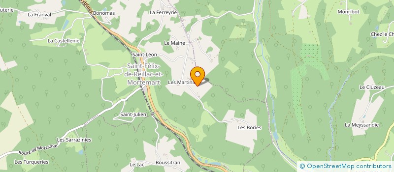 localisation de l'entreprise MADAME ANNE BALLAND à ST FELIX REILHAC MORTEMART