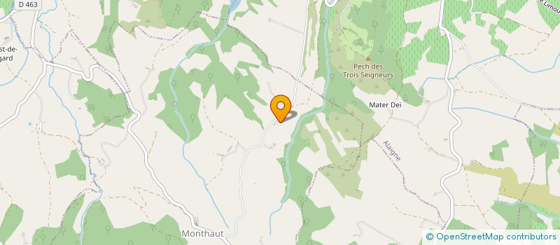 localisation de l'entreprise MADAME ANNE BALTEAU  MONTHAUT