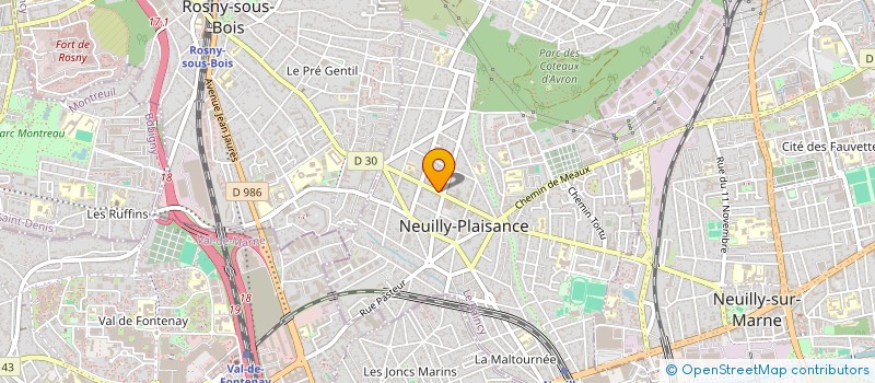 localisation de l'entreprise MADAME ANNE BANCON à NEUILLY-PLAISANCE