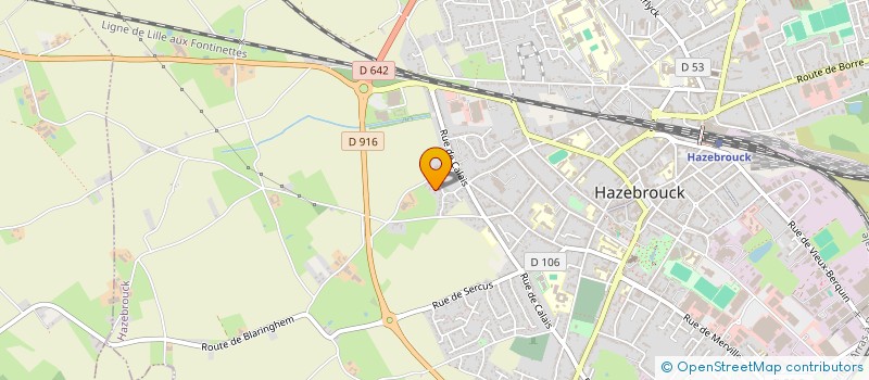 localisation de l'entreprise MADAME ANNE BARATTE  HAZEBROUCK