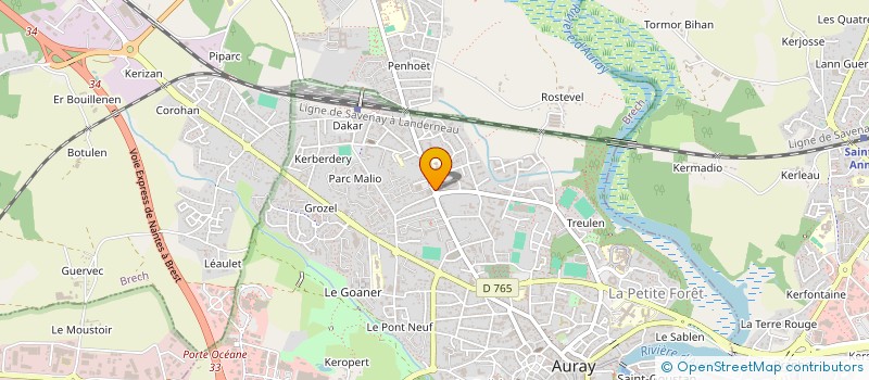 localisation de l'entreprise MADAME ANNE BARBARIN à AURAY