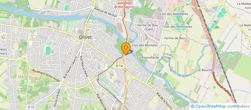 localisation de l'entreprise MADAME ANNE BARBAUX  OLIVET