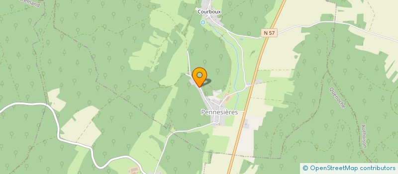 localisation de l'entreprise MADAME ANNE BARBIER  PENNESIERES