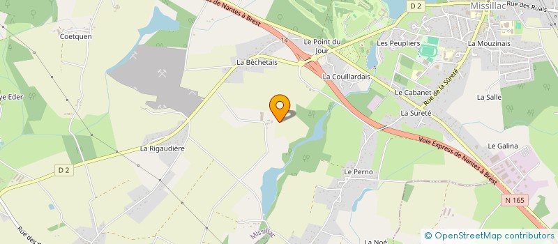 localisation de l'entreprise MADAME ANNE BARBIER DU DORE à MISSILLAC