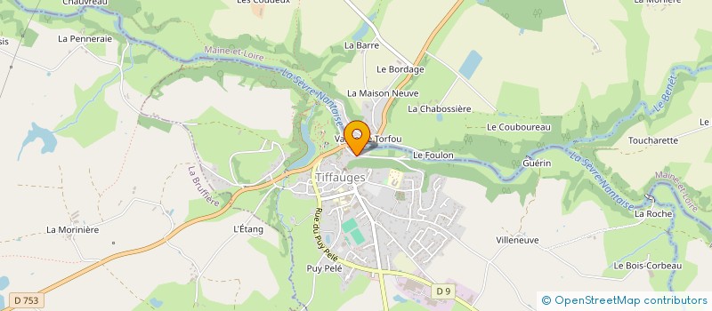 localisation de l'entreprise MADAME ANNE BARBOT  TIFFAUGES