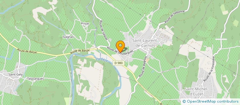 localisation de l'entreprise MADAME ANNE BARRAL  SAINT-LAURENT-DE-CARNOLS