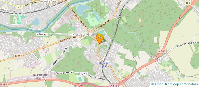 localisation de l'entreprise MADAME ANNE BARSIVE  MERY-SUR-OISE