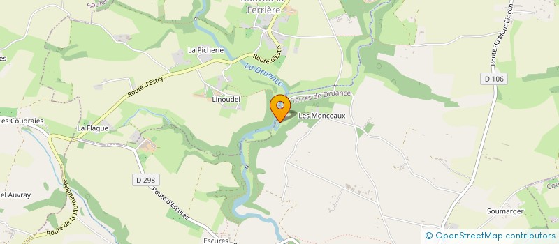 localisation de l'entreprise MADAME ANNE BATISSE  LES MONTS D'AUNAY