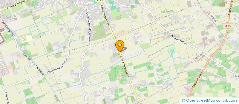 localisation de l'entreprise MADAME ANNE BAUDEL  MONTEUX