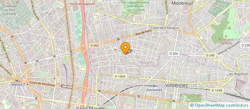 localisation de l'entreprise MADAME ANNE BAUDOUIN à MONTREUIL