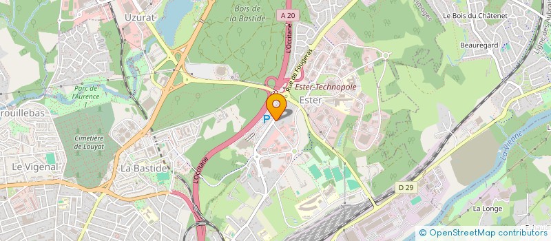 localisation de l'entreprise MADAME ANNE BAUDRY  LIMOGES