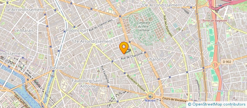 localisation de l'entreprise MADAME ANNE BAUDUIN  PARIS