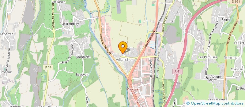 localisation de l'entreprise MADAME ANNE BAUER  VOGLANS