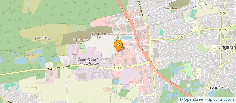 localisation de l'entreprise MADAME ANNE BAY  KINGERSHEIM
