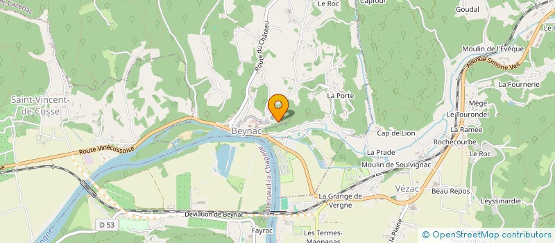 localisation de l'entreprise MADAME ANNE BECHEAU  CASTELS ET BEZENAC