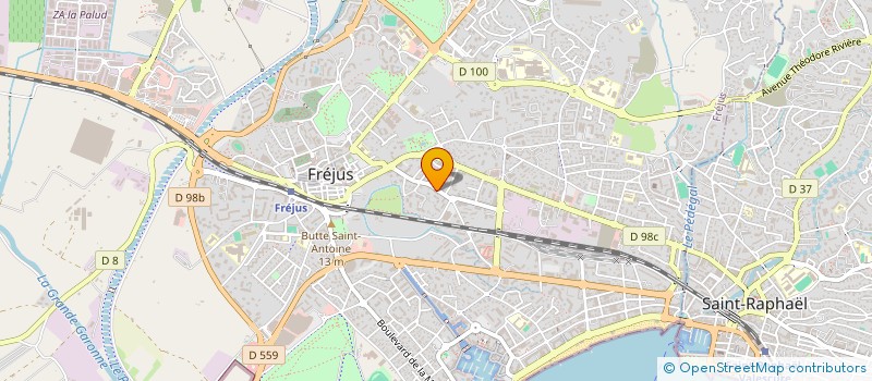 localisation de l'entreprise MADAME ANNE BEDOU  FREJUS