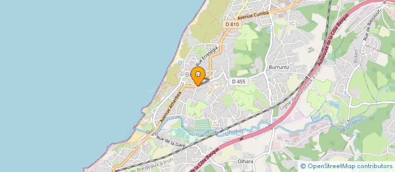 localisation de l'entreprise MADAME ANNE BEIGBEDER à BIDART