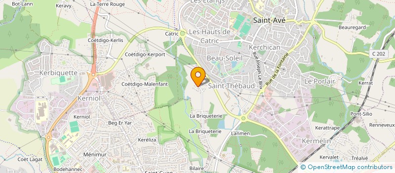 localisation de l'entreprise MADAME ANNE BENJAMIN  SAINT-AVE