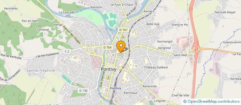 localisation de l'entreprise MADAME ANNE BEQUET à PONTIVY