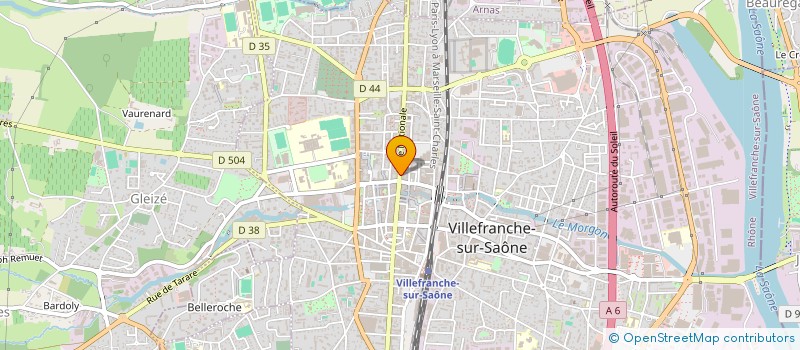 localisation de l'entreprise MADAME ANNE BERANGER à VILLEFRANCHE-SUR-SAONE