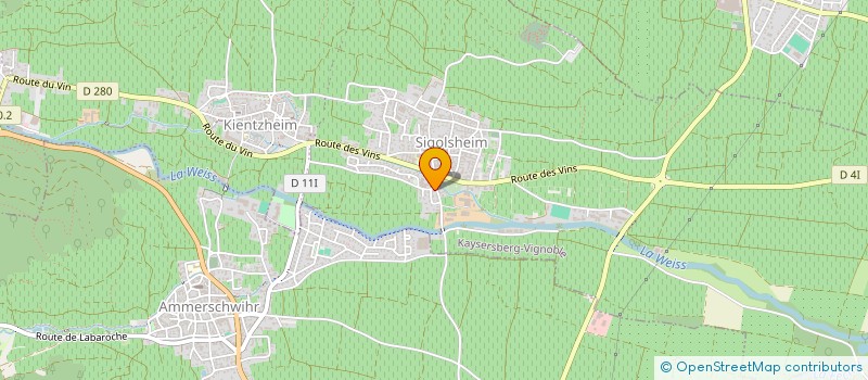 localisation de l'entreprise MADAME ANNE BERGAENTZLE  KAYSERSBERG VIGNOBLE