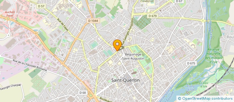 localisation de l'entreprise MADAME ANNE BERGER à SAINT-QUENTIN