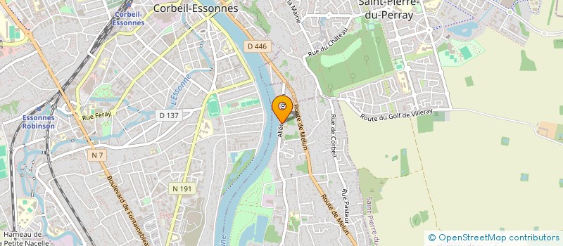 localisation de l'entreprise MADAME ANNE BERGER  SAINTRY-SUR-SEINE