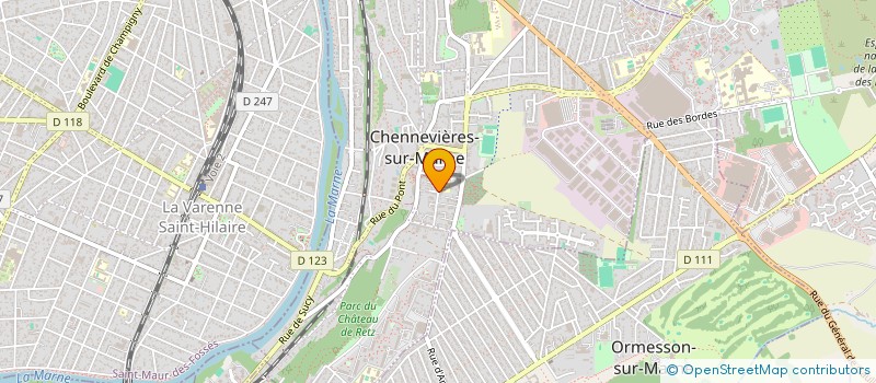 localisation de l'entreprise MADAME ANNE BERNARD  CHENNEVIERES-SUR-MARNE